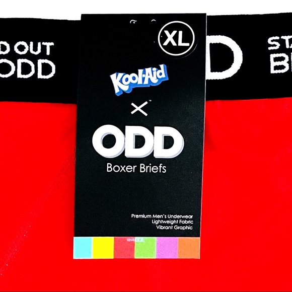 🆕 Kool-Aid Man Odd Boxer Briefs Red Large XL - Picture 2 of 6